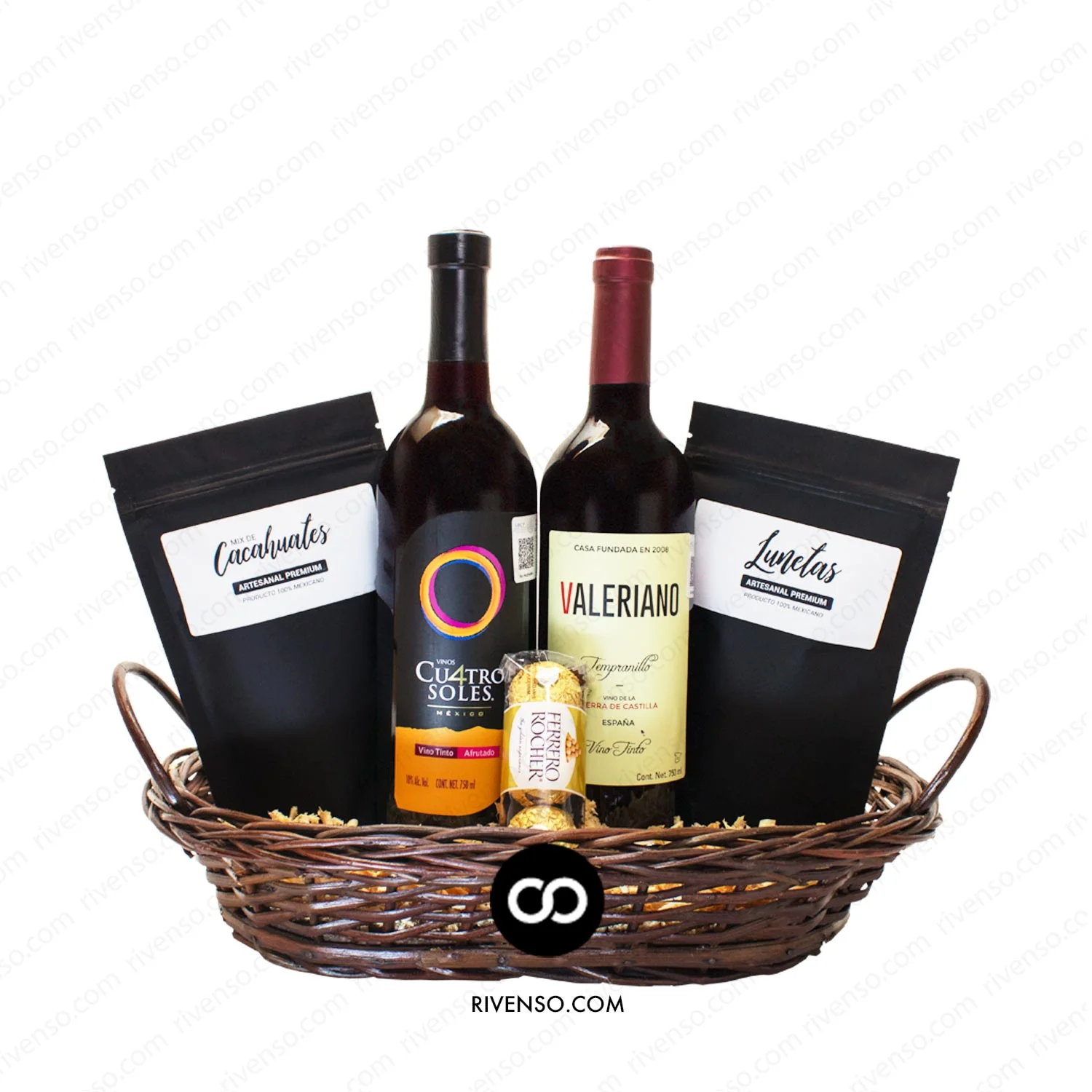 Canastas Navideñas con Vino